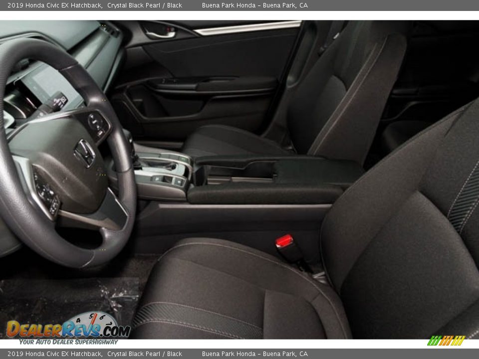 Front Seat of 2019 Honda Civic EX Hatchback Photo #17