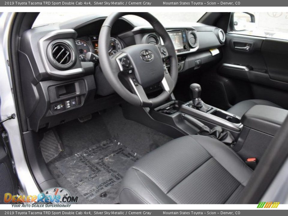 2019 Toyota Tacoma TRD Sport Double Cab 4x4 Silver Sky Metallic / Cement Gray Photo #5