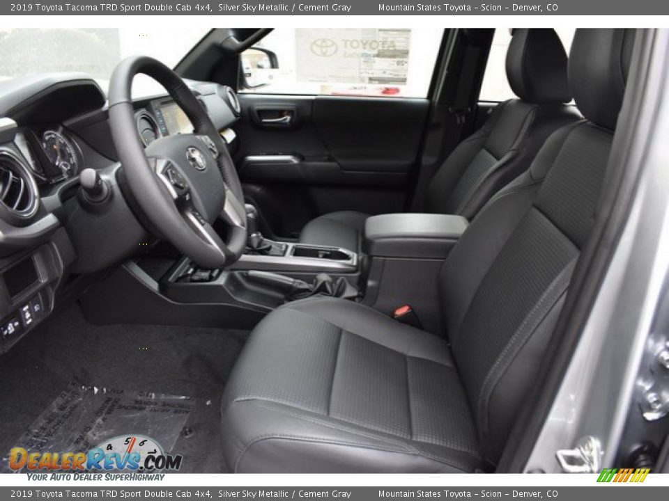 2019 Toyota Tacoma TRD Sport Double Cab 4x4 Silver Sky Metallic / Cement Gray Photo #6