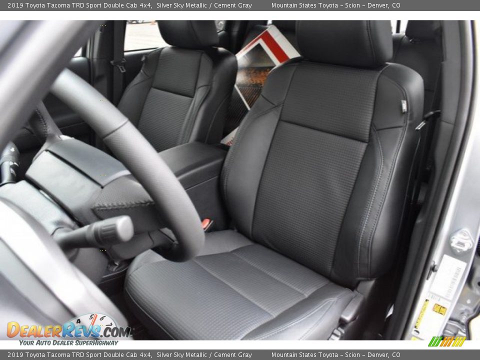 2019 Toyota Tacoma TRD Sport Double Cab 4x4 Silver Sky Metallic / Cement Gray Photo #7