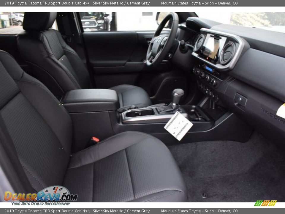 2019 Toyota Tacoma TRD Sport Double Cab 4x4 Silver Sky Metallic / Cement Gray Photo #12