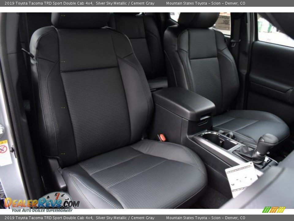 2019 Toyota Tacoma TRD Sport Double Cab 4x4 Silver Sky Metallic / Cement Gray Photo #13