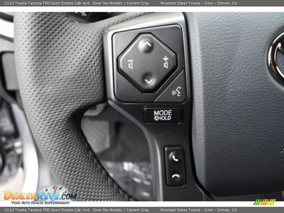 2019 Toyota Tacoma TRD Sport Double Cab 4x4 Silver Sky Metallic / Cement Gray Photo #26
