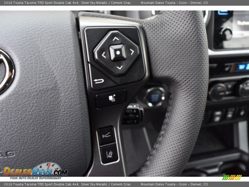 2019 Toyota Tacoma TRD Sport Double Cab 4x4 Silver Sky Metallic / Cement Gray Photo #27