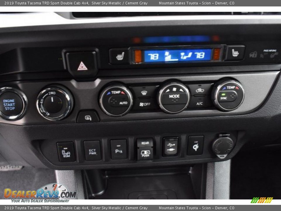 2019 Toyota Tacoma TRD Sport Double Cab 4x4 Silver Sky Metallic / Cement Gray Photo #29
