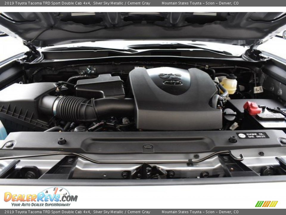2019 Toyota Tacoma TRD Sport Double Cab 4x4 Silver Sky Metallic / Cement Gray Photo #31