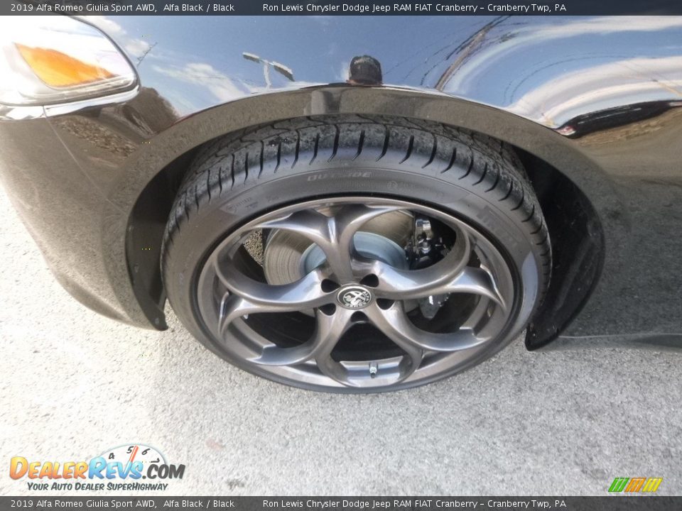 2019 Alfa Romeo Giulia Sport AWD Alfa Black / Black Photo #3