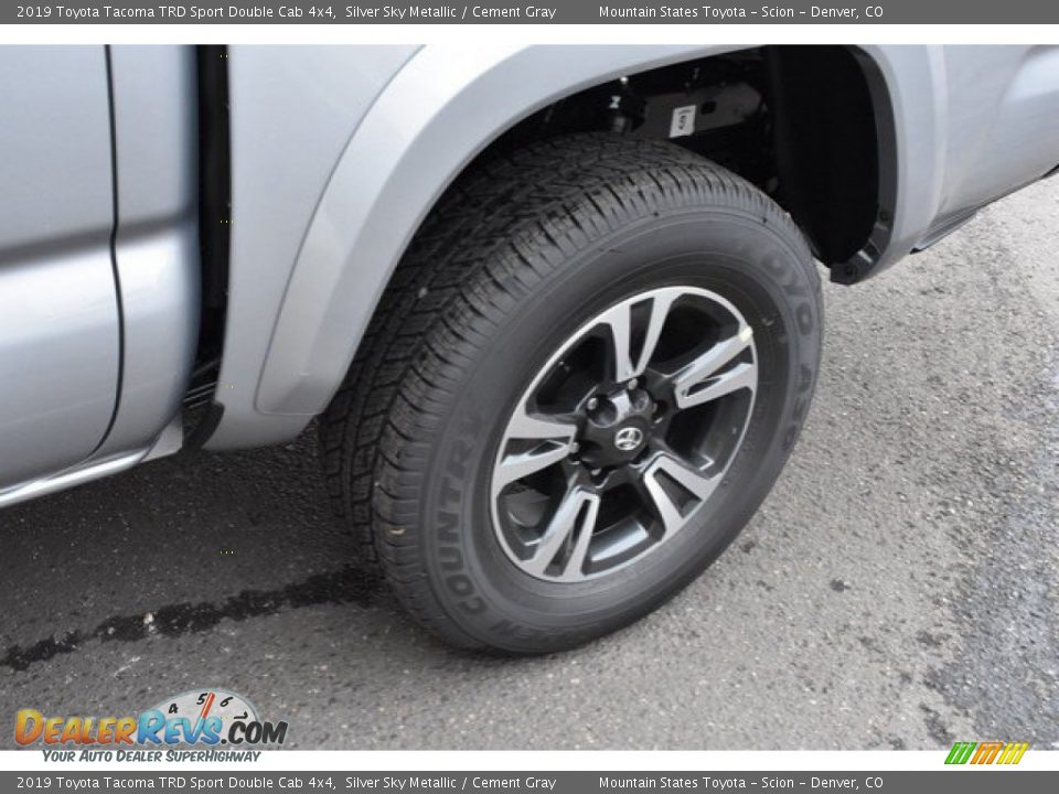 2019 Toyota Tacoma TRD Sport Double Cab 4x4 Silver Sky Metallic / Cement Gray Photo #33