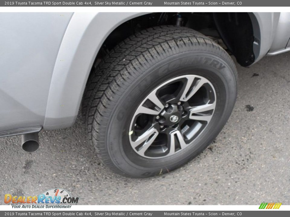 2019 Toyota Tacoma TRD Sport Double Cab 4x4 Silver Sky Metallic / Cement Gray Photo #34
