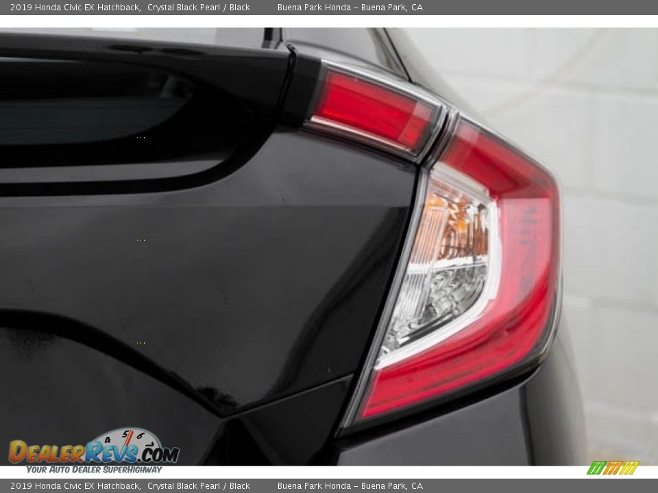 2019 Honda Civic EX Hatchback Crystal Black Pearl / Black Photo #8