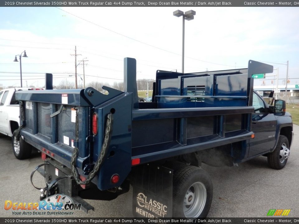 2019 Chevrolet Silverado 3500HD Work Truck Regular Cab 4x4 Dump Truck Deep Ocean Blue Metallic / Dark Ash/Jet Black Photo #4