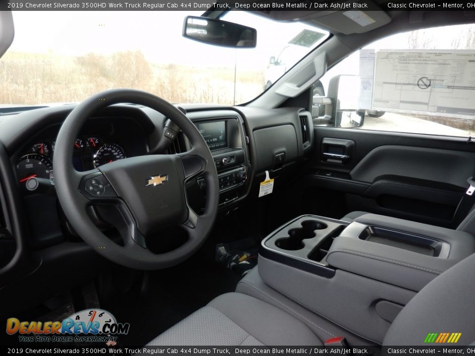 Dark Ash/Jet Black Interior - 2019 Chevrolet Silverado 3500HD Work Truck Regular Cab 4x4 Dump Truck Photo #6