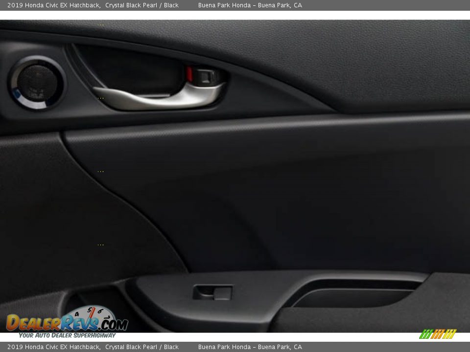 2019 Honda Civic EX Hatchback Crystal Black Pearl / Black Photo #36