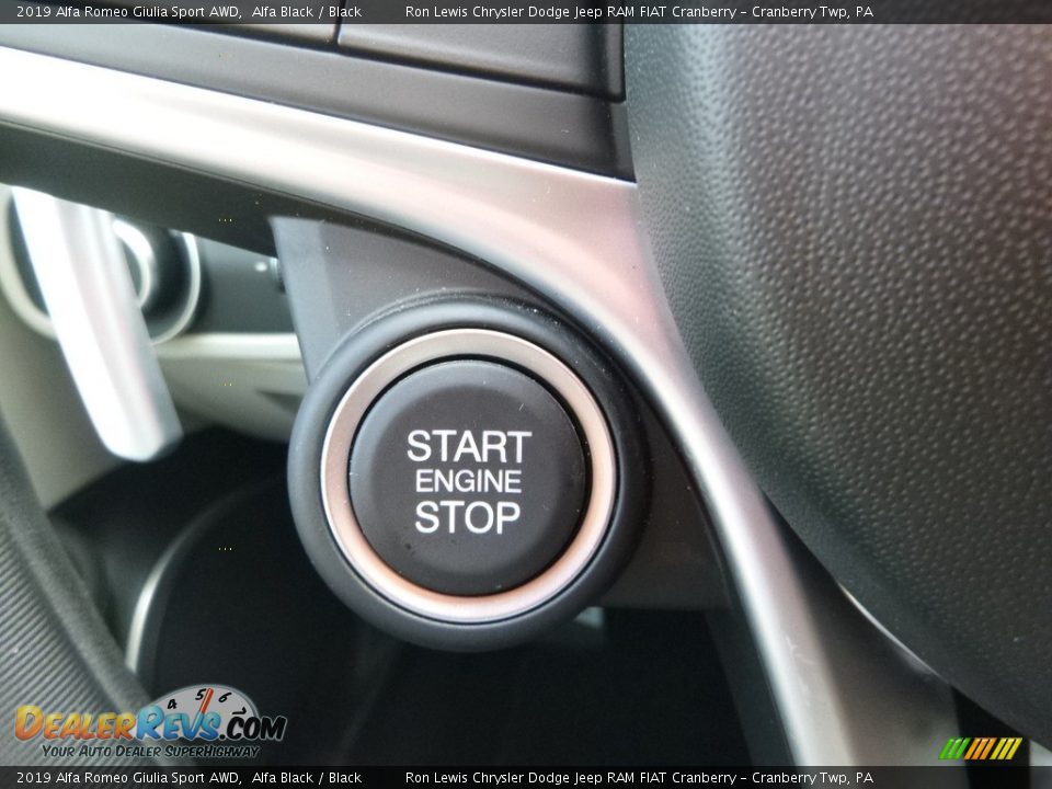 2019 Alfa Romeo Giulia Sport AWD Alfa Black / Black Photo #25
