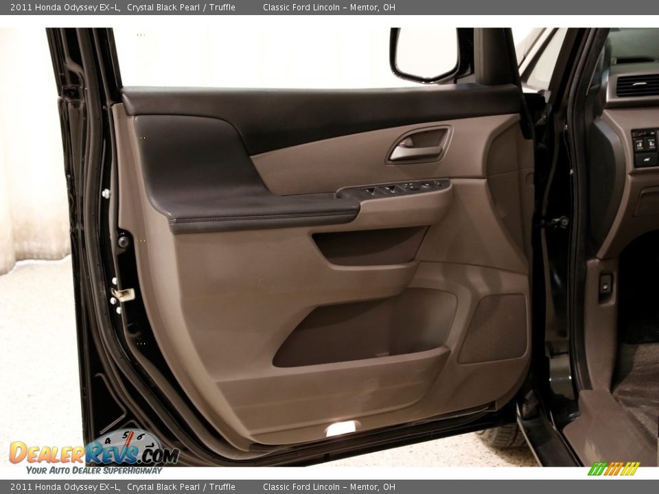 2011 Honda Odyssey EX-L Crystal Black Pearl / Truffle Photo #4