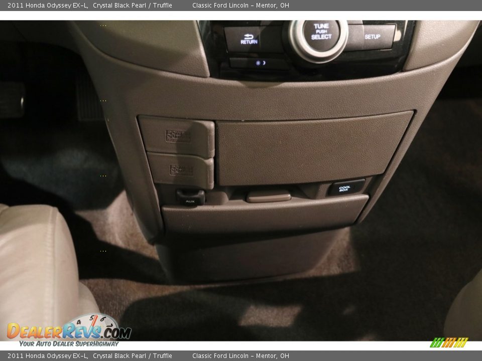 2011 Honda Odyssey EX-L Crystal Black Pearl / Truffle Photo #15