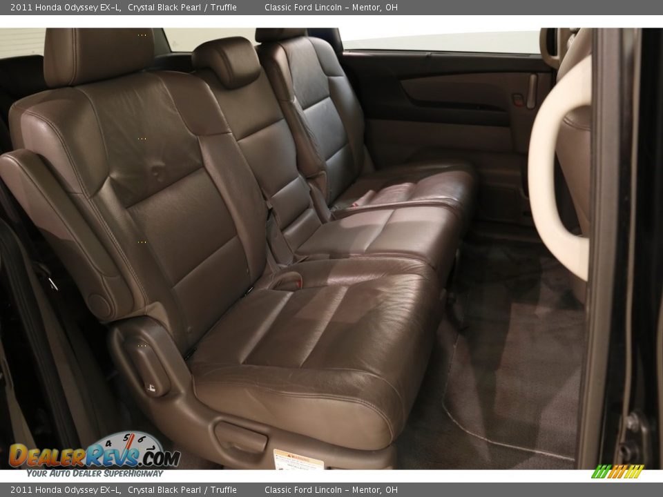 2011 Honda Odyssey EX-L Crystal Black Pearl / Truffle Photo #20