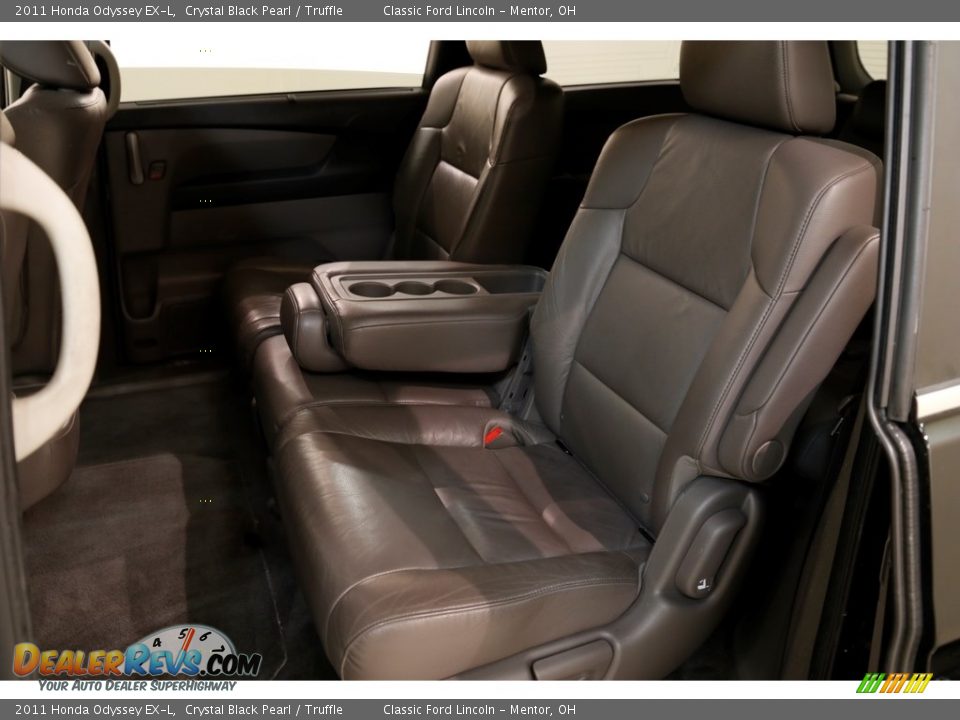 2011 Honda Odyssey EX-L Crystal Black Pearl / Truffle Photo #22