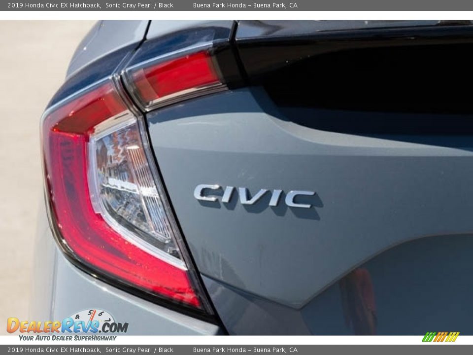 2019 Honda Civic EX Hatchback Sonic Gray Pearl / Black Photo #6