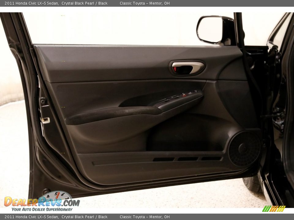 2011 Honda Civic LX-S Sedan Crystal Black Pearl / Black Photo #4