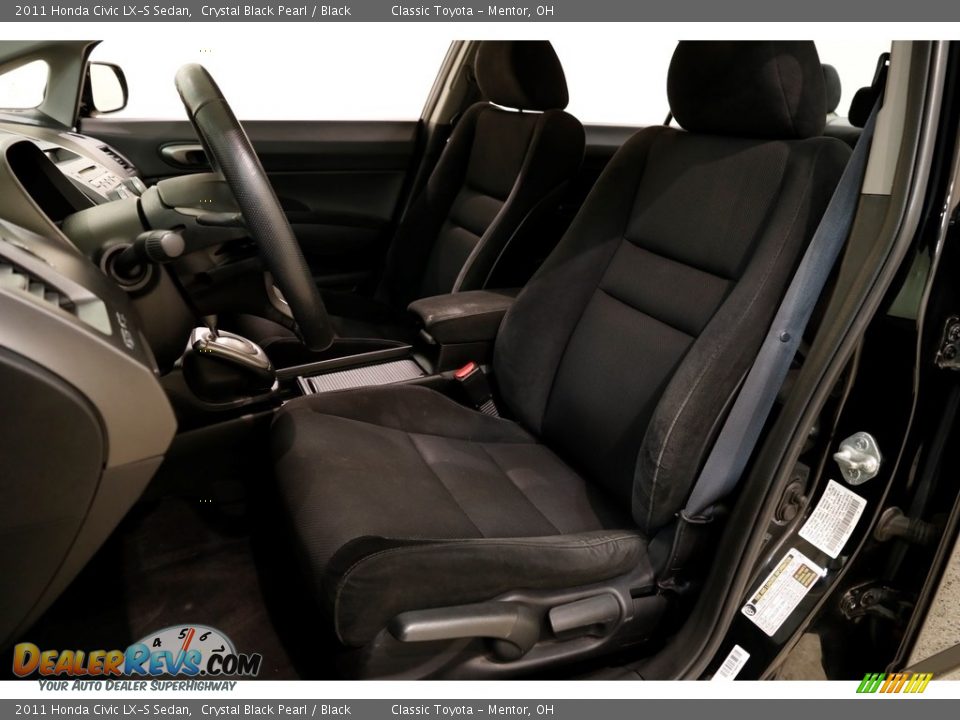 2011 Honda Civic LX-S Sedan Crystal Black Pearl / Black Photo #5