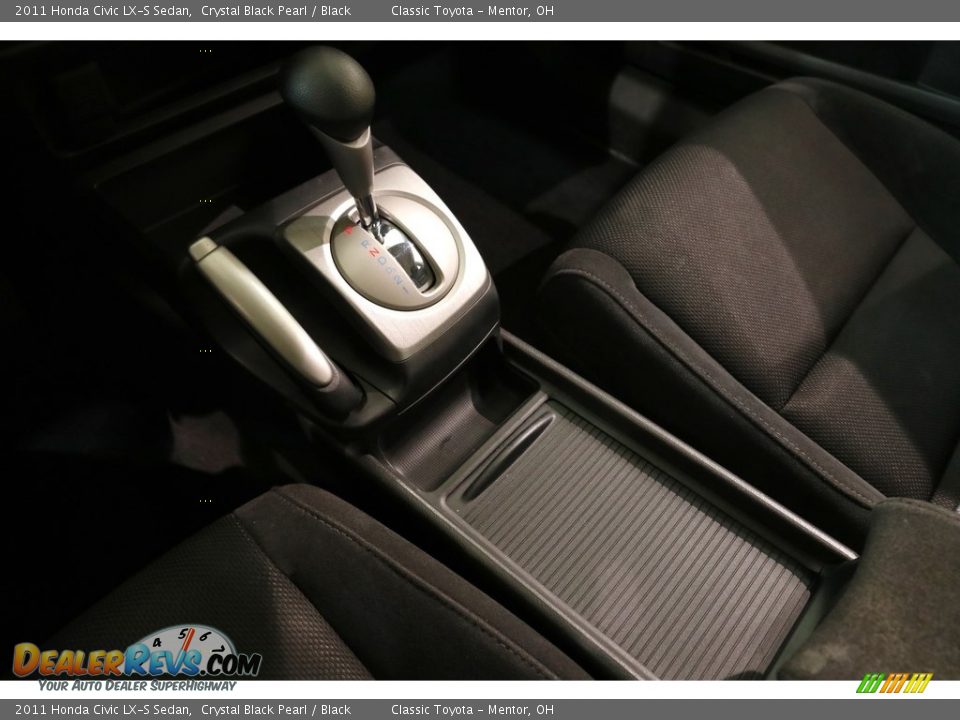 2011 Honda Civic LX-S Sedan Crystal Black Pearl / Black Photo #11