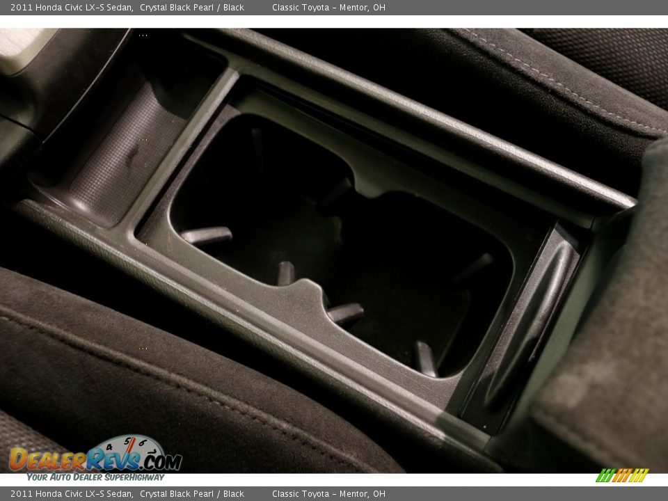 2011 Honda Civic LX-S Sedan Crystal Black Pearl / Black Photo #12