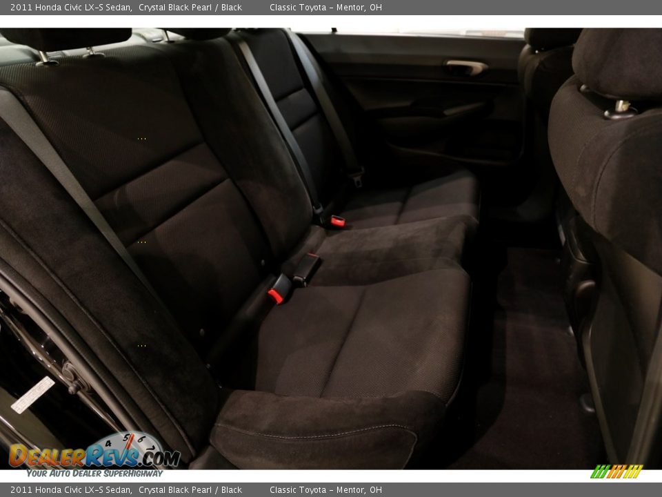 2011 Honda Civic LX-S Sedan Crystal Black Pearl / Black Photo #14