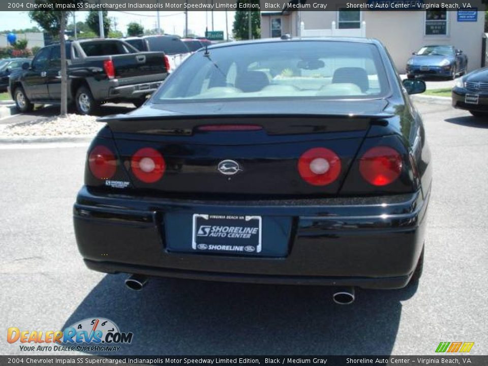 2004 Chevrolet Impala SS Supercharged Indianapolis Motor Speedway Limited Edition Black / Medium Gray Photo #4