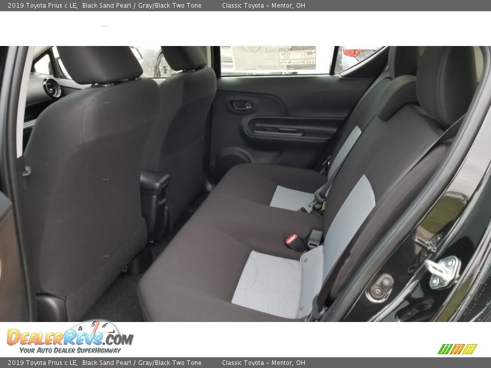 Rear Seat of 2019 Toyota Prius c LE Photo #3