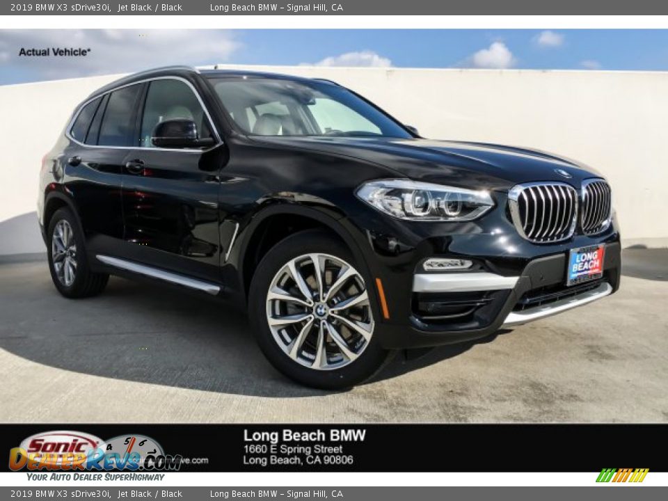 2019 BMW X3 sDrive30i Jet Black / Black Photo #1