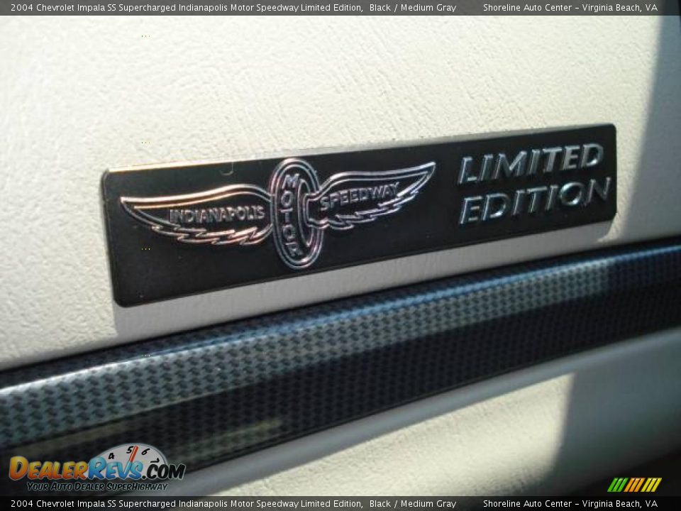 2004 Chevrolet Impala SS Supercharged Indianapolis Motor Speedway Limited Edition Black / Medium Gray Photo #20