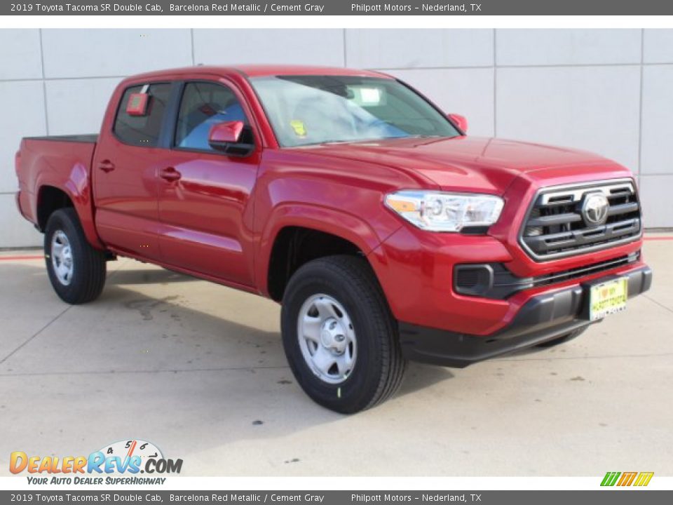 2019 Toyota Tacoma SR Double Cab Barcelona Red Metallic / Cement Gray Photo #2