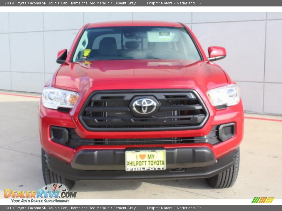 2019 Toyota Tacoma SR Double Cab Barcelona Red Metallic / Cement Gray Photo #3
