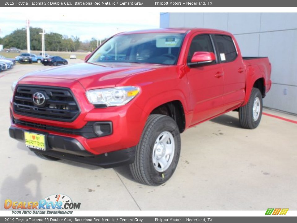 2019 Toyota Tacoma SR Double Cab Barcelona Red Metallic / Cement Gray Photo #4