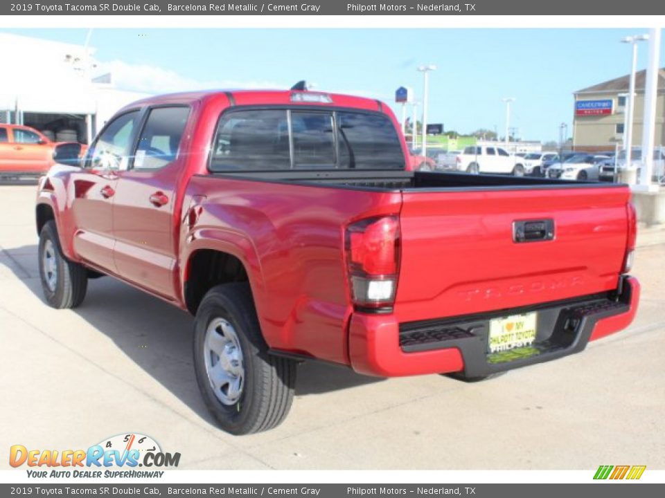2019 Toyota Tacoma SR Double Cab Barcelona Red Metallic / Cement Gray Photo #6