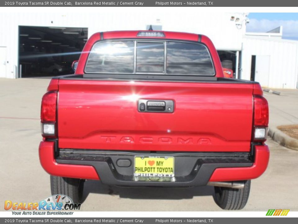 2019 Toyota Tacoma SR Double Cab Barcelona Red Metallic / Cement Gray Photo #7