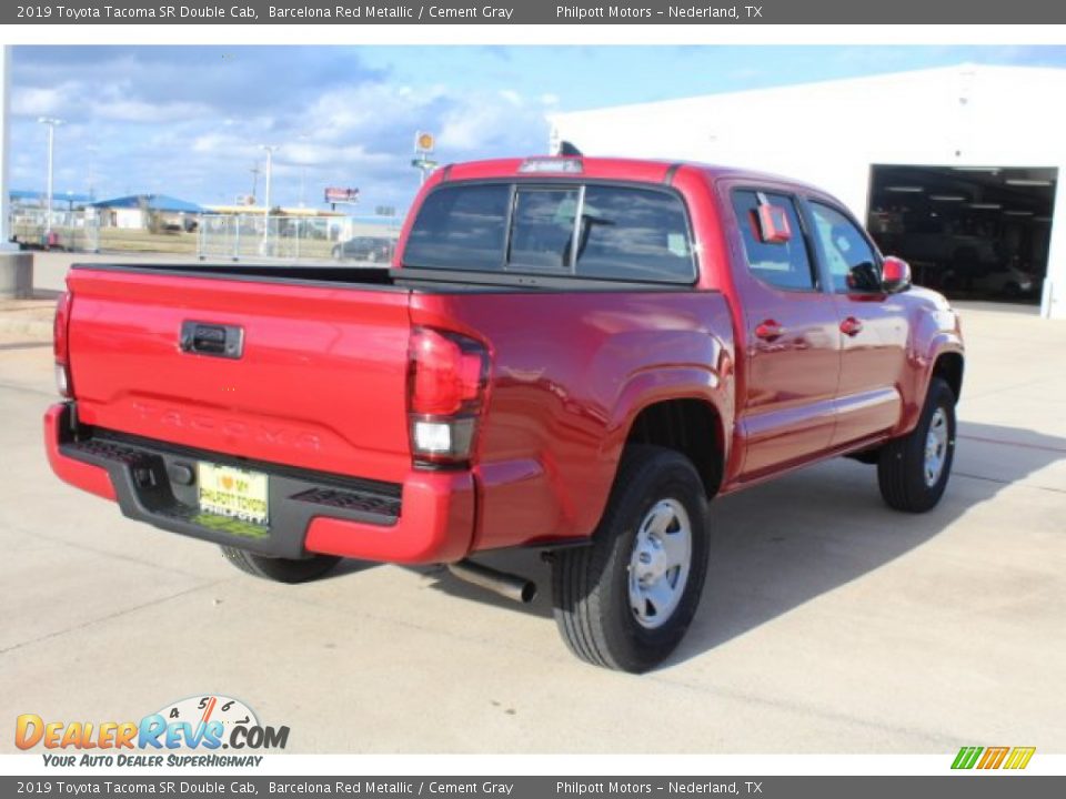 2019 Toyota Tacoma SR Double Cab Barcelona Red Metallic / Cement Gray Photo #8