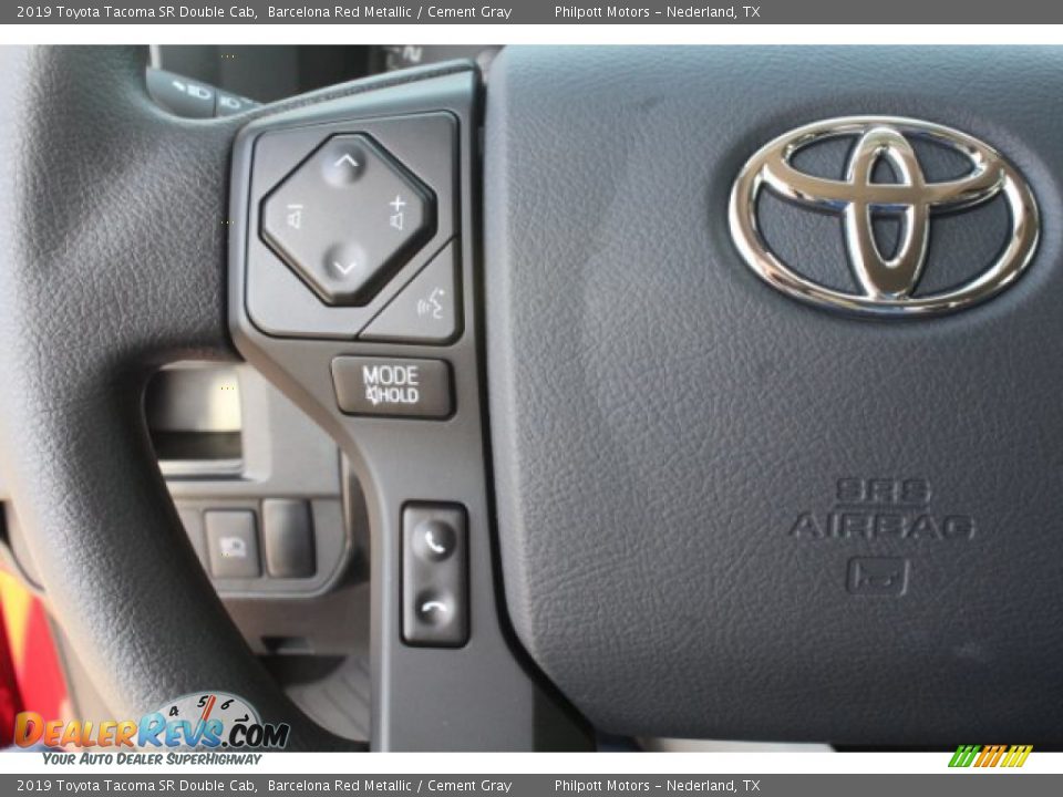 2019 Toyota Tacoma SR Double Cab Barcelona Red Metallic / Cement Gray Photo #14