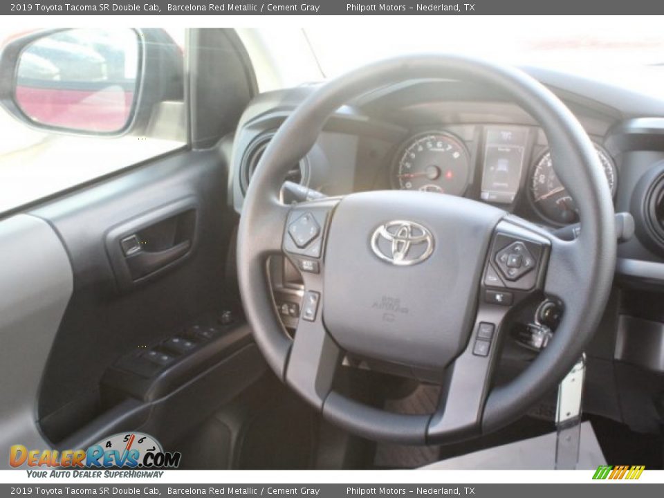 2019 Toyota Tacoma SR Double Cab Barcelona Red Metallic / Cement Gray Photo #19