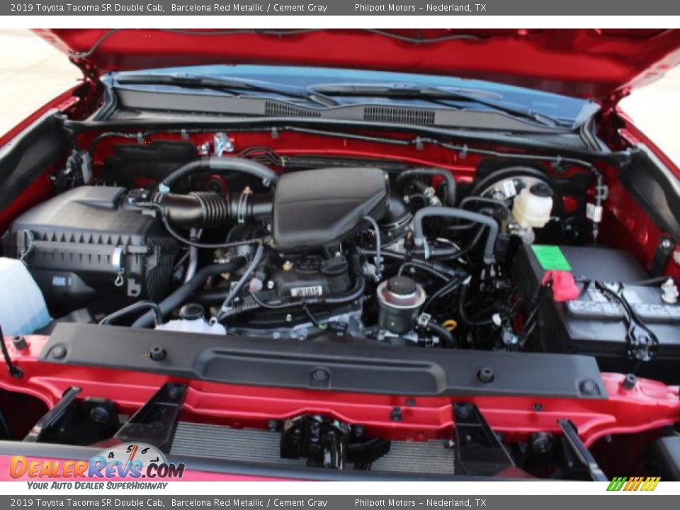 2019 Toyota Tacoma SR Double Cab Barcelona Red Metallic / Cement Gray Photo #21