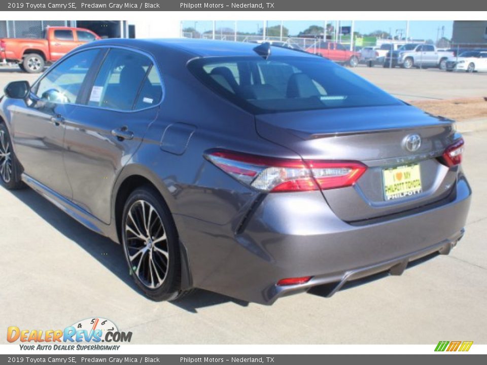 2019 Toyota Camry SE Predawn Gray Mica / Black Photo #6