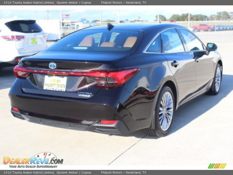 2019 Toyota Avalon Hybrid Limited Opulent Amber / Cognac Photo #8