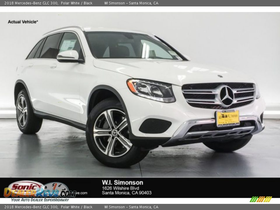 2018 Mercedes-Benz GLC 300 Polar White / Black Photo #1