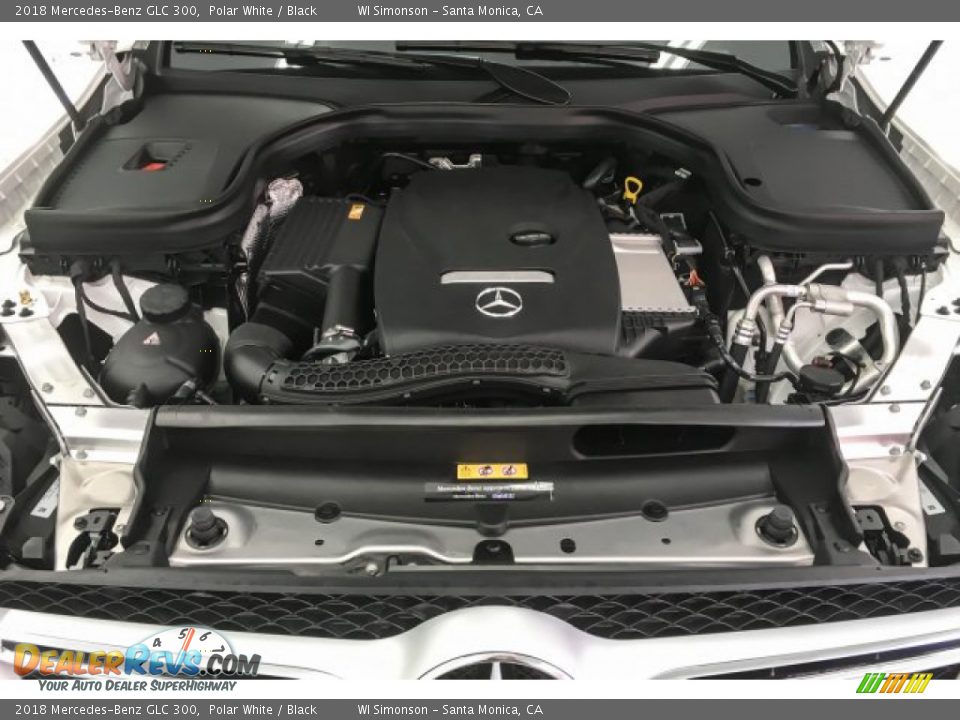 2018 Mercedes-Benz GLC 300 Polar White / Black Photo #8