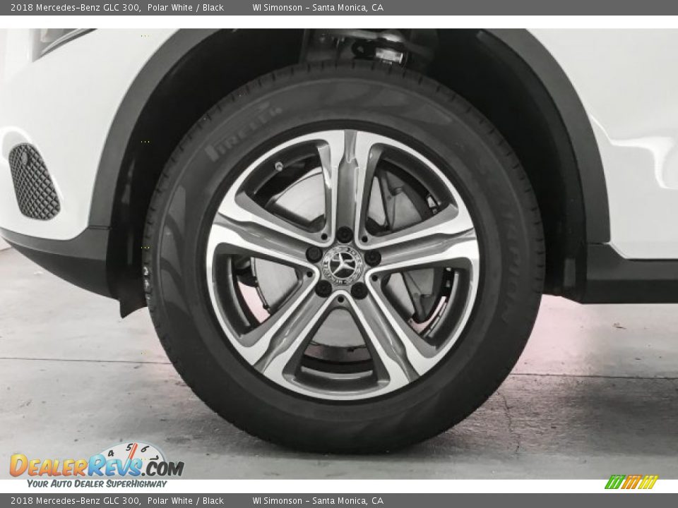 2018 Mercedes-Benz GLC 300 Polar White / Black Photo #9