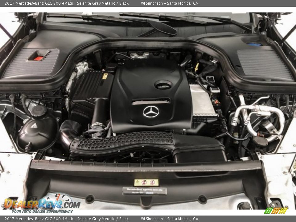 2017 Mercedes-Benz GLC 300 4Matic Selenite Grey Metallic / Black Photo #9