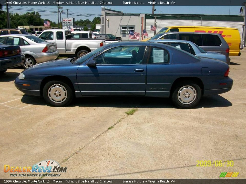 1996 Chevrolet Monte Carlo LS Medium Adriatic Blue Metallic / Charcoal Photo #1