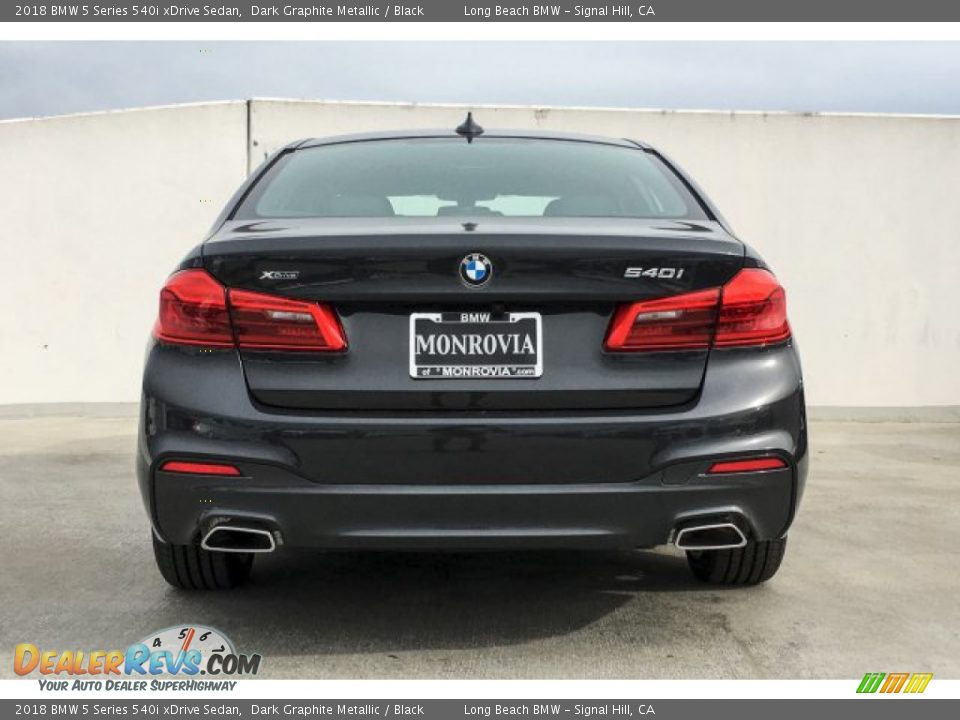 2018 BMW 5 Series 540i xDrive Sedan Dark Graphite Metallic / Black Photo #3