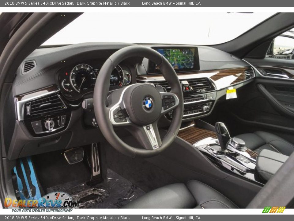 2018 BMW 5 Series 540i xDrive Sedan Dark Graphite Metallic / Black Photo #4